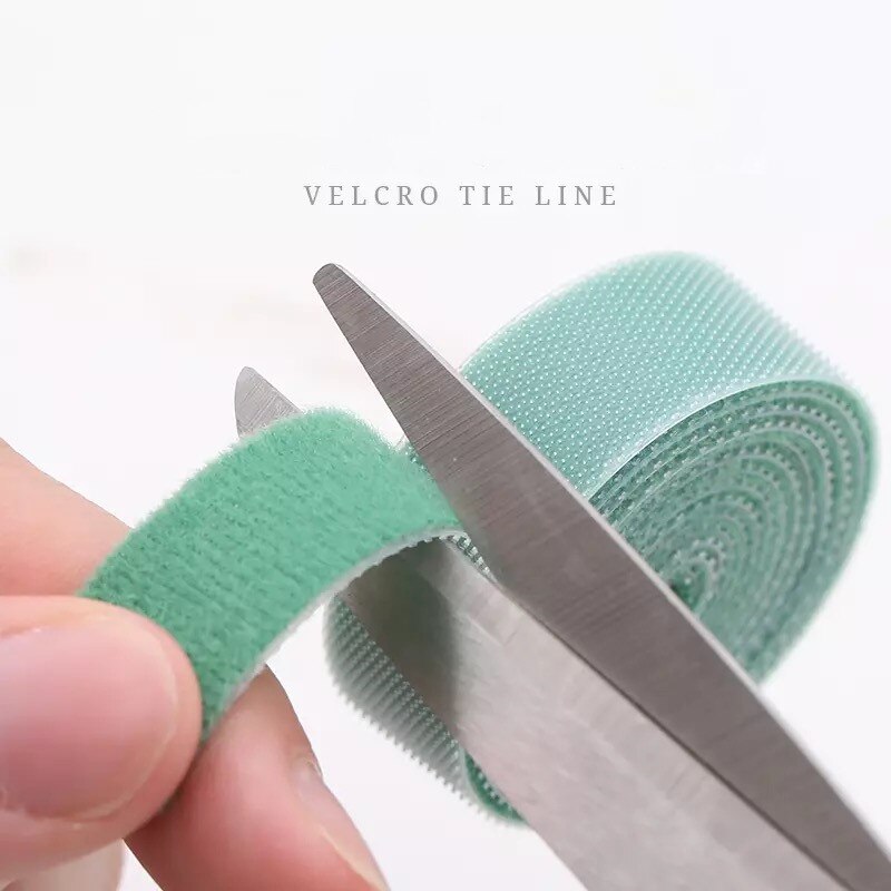 1 Roll 1 Cm * 1 M Kleur Magische Lijm Zelfklevende Tape Band Hoepel Lus Band Klittenbandsluitingen Sluiting tape Scratch Roll Bevestiging Tape