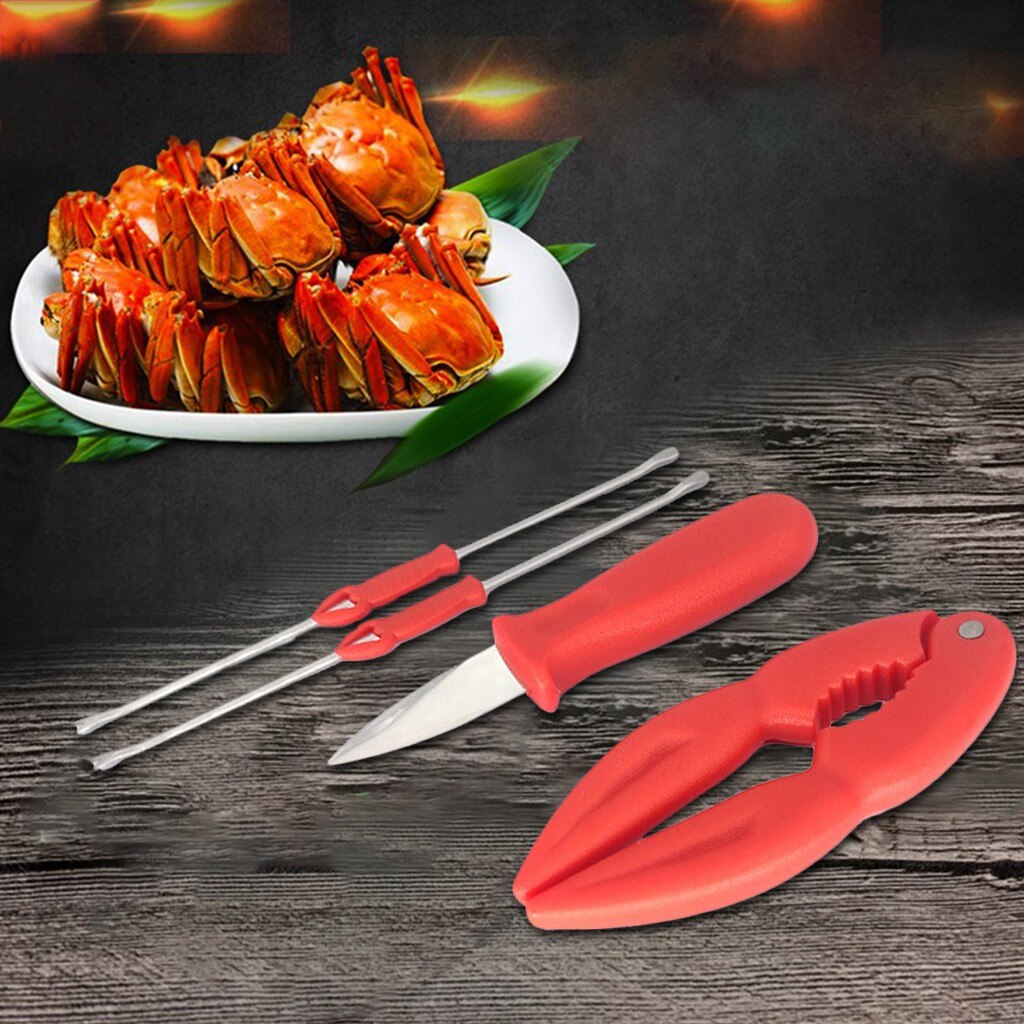 Crab Eating Tool Plastic Crab Claws Crab Fork Tool Multifunctional Claws Kitchen Seafood Walnut Eating Tools Nutcracker #TD