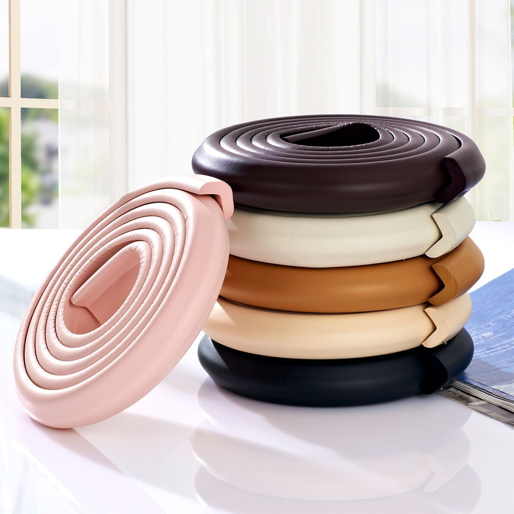 2m Safety Corner Protector Table Desk Edge Guard Soft Strip Children Safe Tape Furniture Corners Angle Protection Thicken