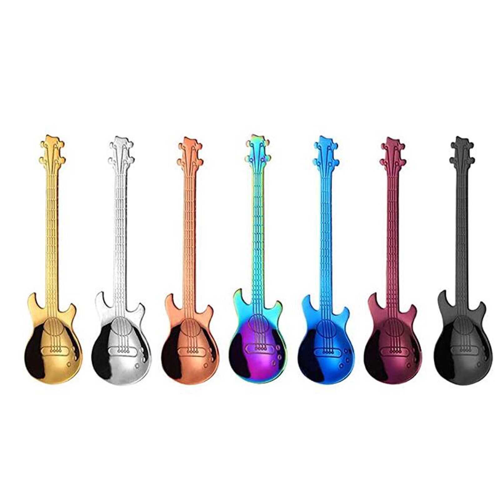 Gitaar Mok met gitaar handvat Unieke mok met afbeeldingen van diverse gitaren en ook het handvat