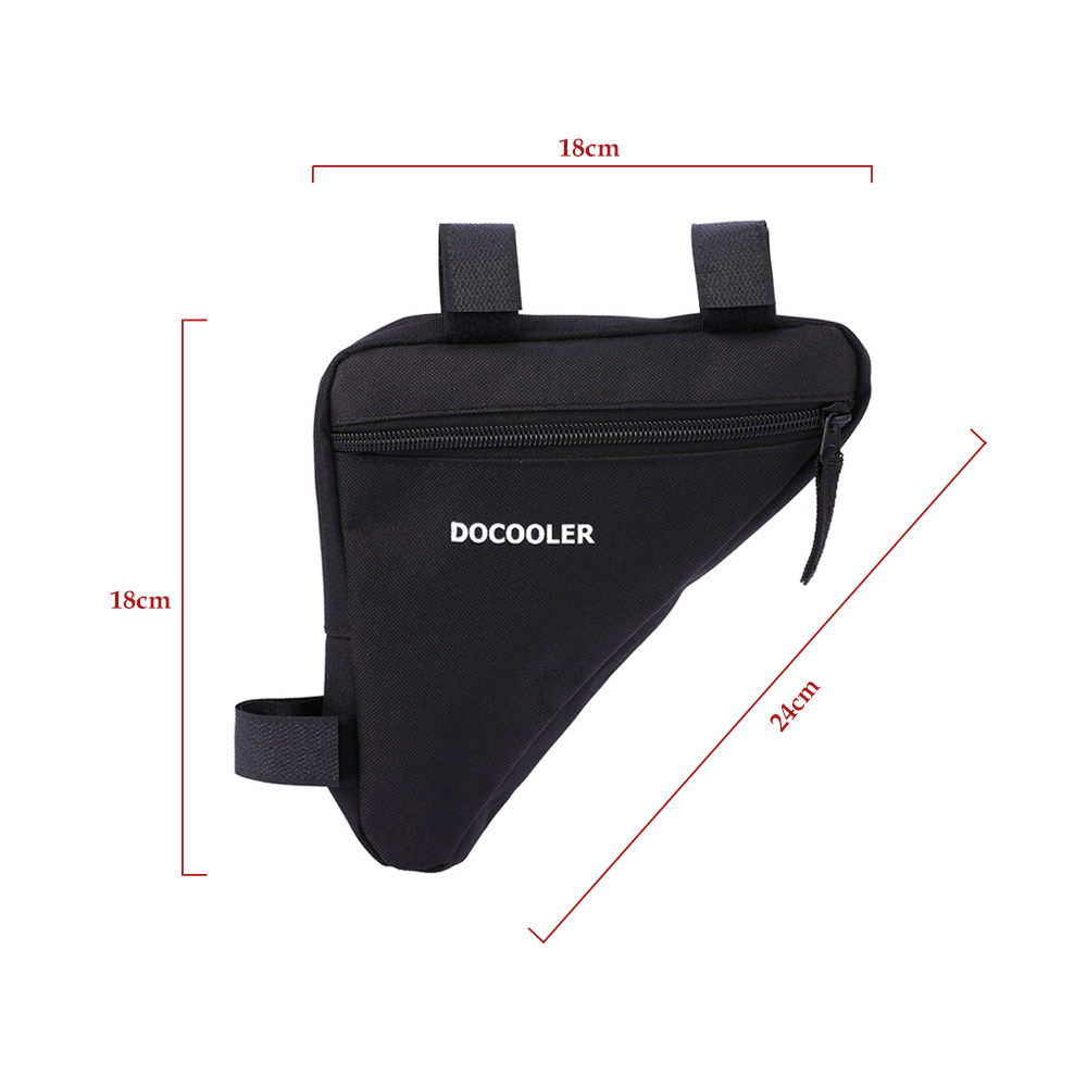 Docooler triángulo ciclismo bicicleta sillín delantero tubo marco bolsa bolsa soporte bolsa al aire libre