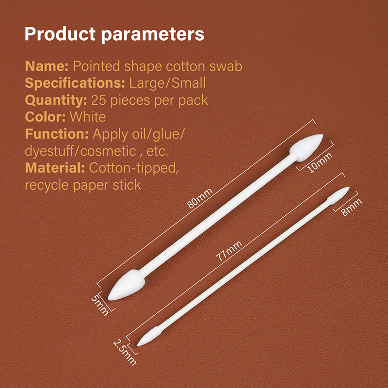 WUTA 25 hisopos de algodón, bastoncillos de esponja de doble punta, bastoncillos de algodón para teñir el acabado del borde del cuero, pintura de bordes DIY, aplicar pegamento, herramientas artesanales