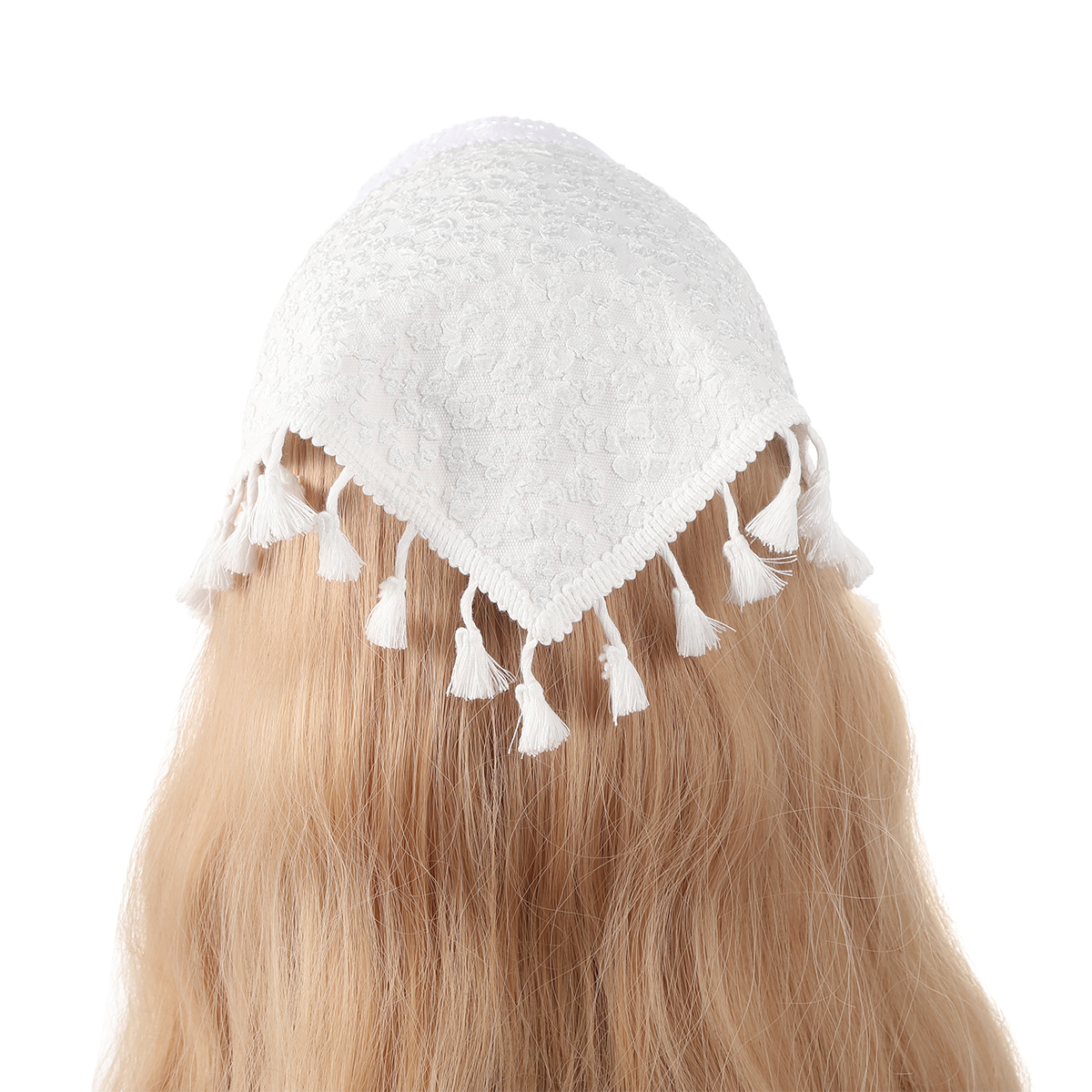 Bandana de playa Vintage para mujer y niña, pañuelo para el pelo, diademas de para vacaciones, diademas para fotos, accesorios para el cabello de blanca