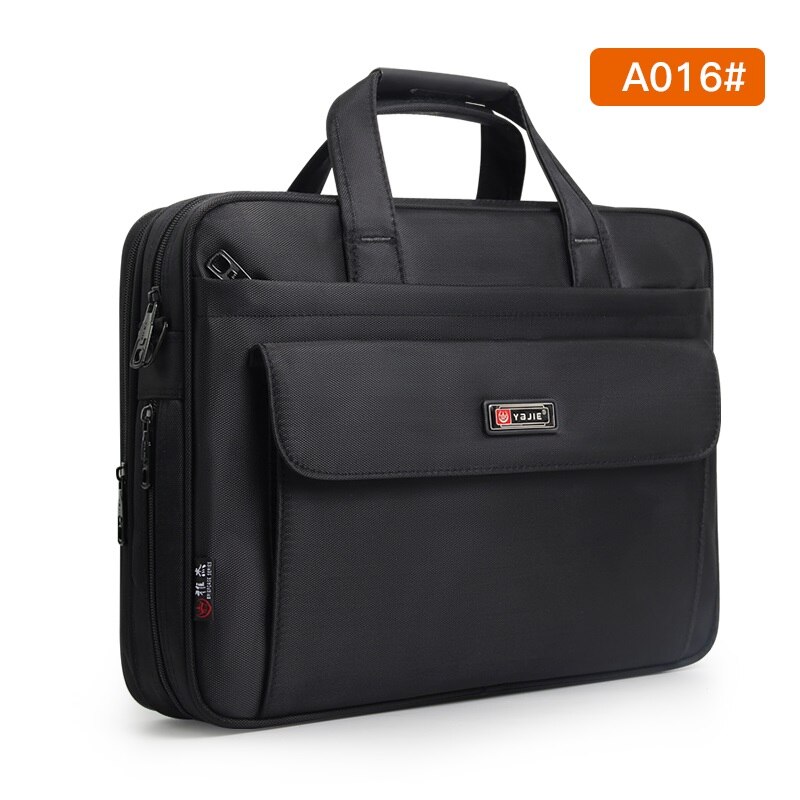 Heren aktetas zakelijke reis 14 inch laptoptas grote capaciteit zwart waterdicht oxford: A016
