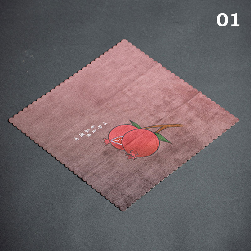 Toalla de té de gamuza Kung Fu, tetera antiquemaduras, accesorios de posavasos para taza de té Zen, alfombrilla de té absorbente para el hogar, servilleta de té: 01