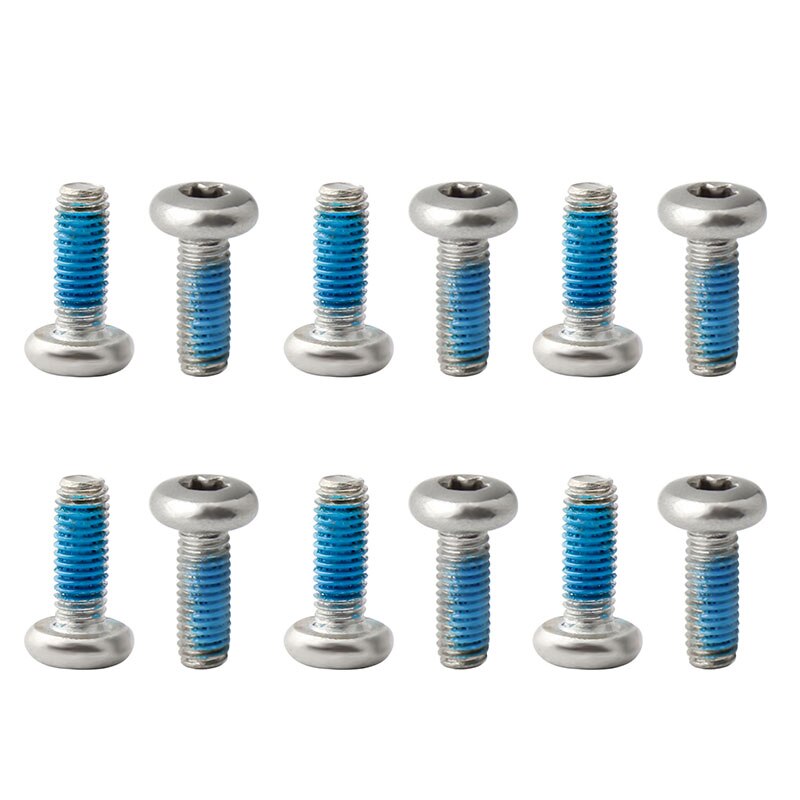MUQZI-tornillos de disco de freno T25 para bicicleta, tornillos de Rotor alargados de M5 x 13,8mm, pernos de fijación antideslizantes, 12 Uds.