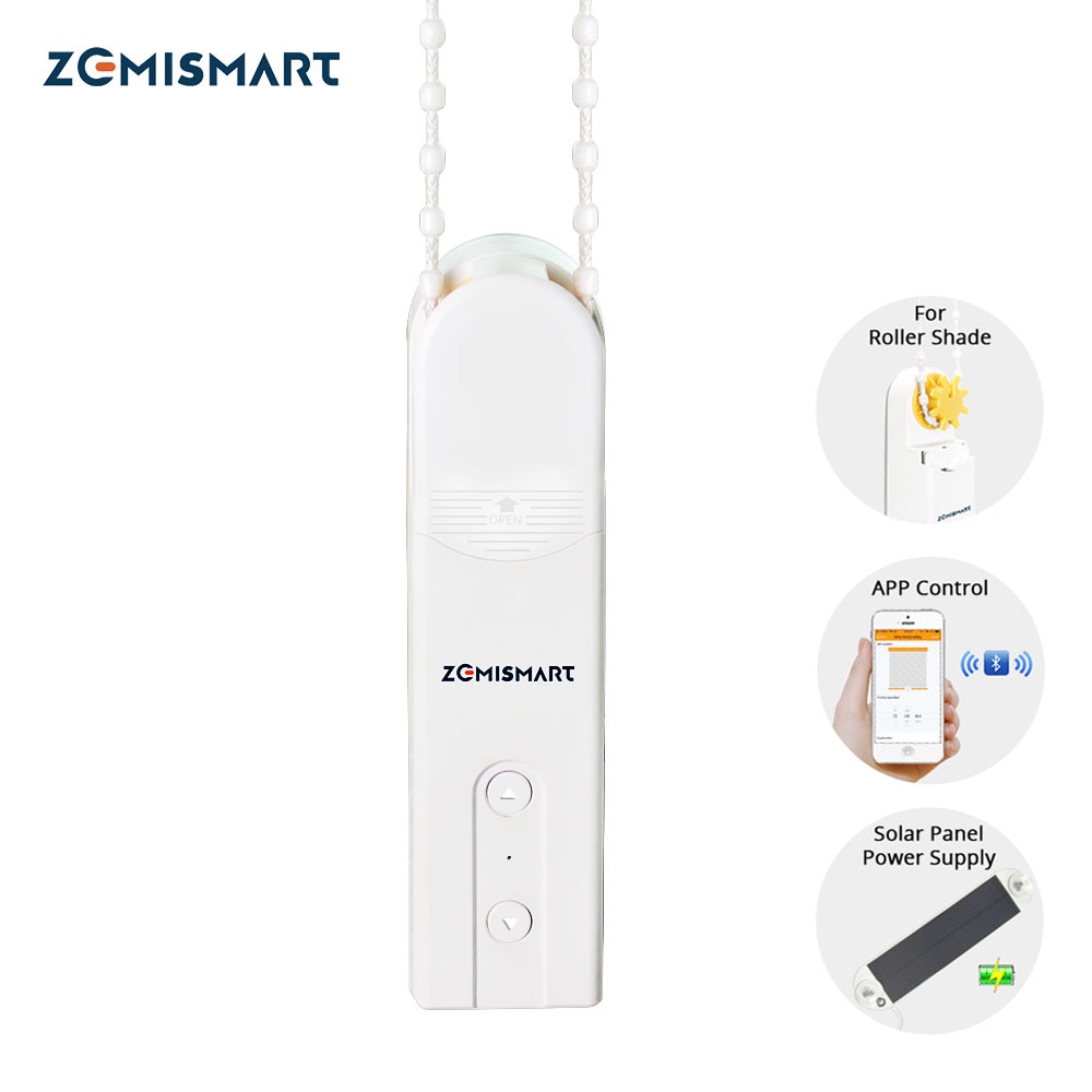 Blind Controller Roller Shade Driver with Bean or Cord Chain Driver Smart Home Automation APP Timer Bluetooth Remote control
