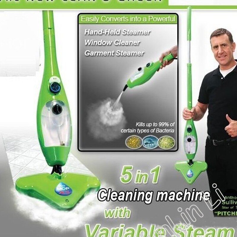 Mopa de vapor 5 en 1 para el hogar, limpiador de alta presión para alfombras y suelos, máquina de limpieza doméstica