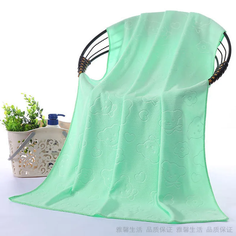 140X70CM Pet Bath Towel Oversized Microfiber Towel Strong Absorbing Water Dog Towels Golden Retriever Teddy General Pet Supplies: WHITE
