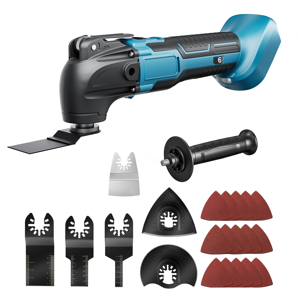 Makita 18V Oscillerande Multiverktyg för Kapning, Skrapning, Slipning - Batteridrivet Verktyg för Hemmabruk: Default Title