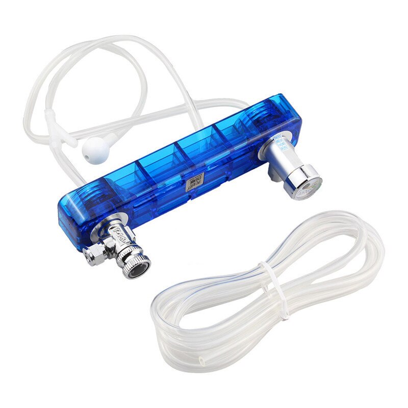 Diy difusor de Co2 D501 Kit plantado acuario Co2 difusor aguja válvula manómetro generador azul: Default Title