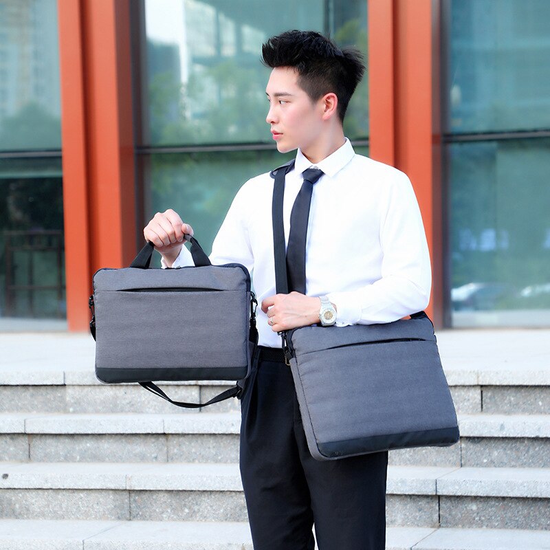 Men and Women Laptop Bag Notebook Bag Briefcase Shockproof Thickening Section Sac Homme Computer Bag Porte Document