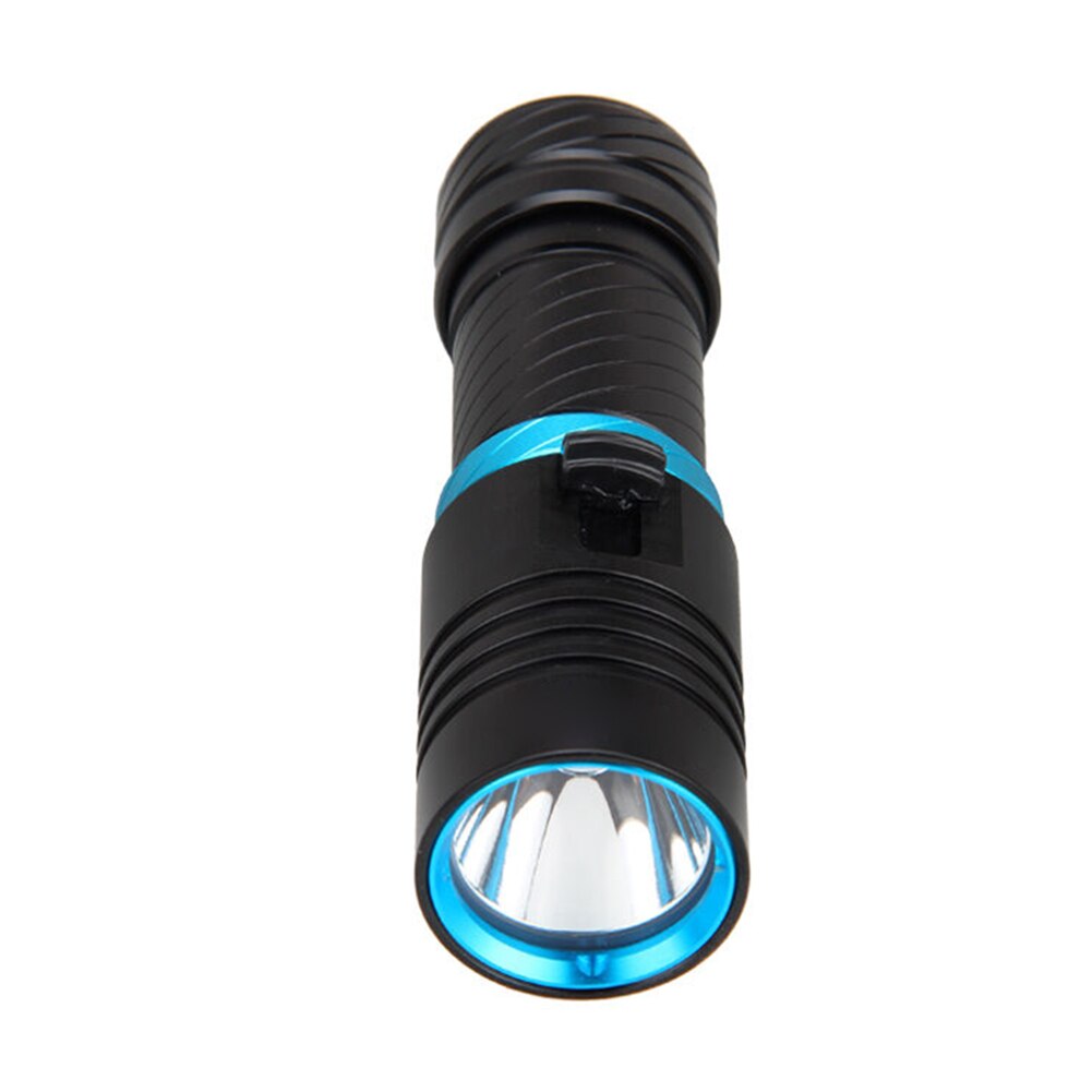 Waterproof Underwater T6 LED Outdoor Diving Snorkeling Flashlight Torch Light Rechargeable Stainless Steel Flash Light