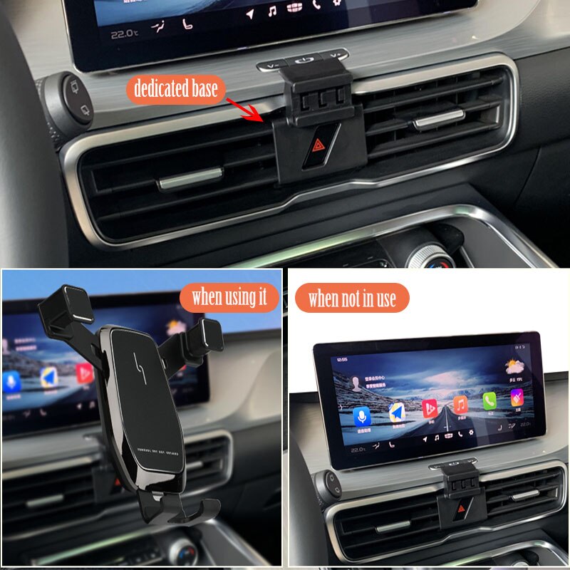 Auto Telefoon Houder Auto Mount Intelligente Infrarood Voor Air Vent Mount Voor Geely Binyue Binrui Smart Charger Draadloze