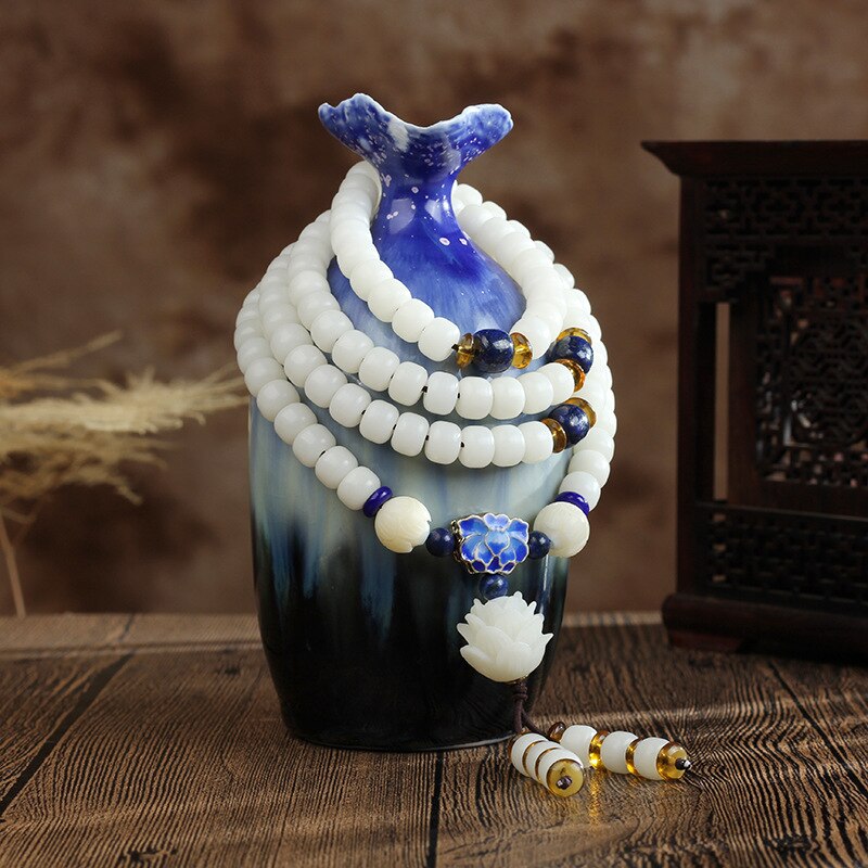 Multicamadas 108 contas lotus bodhi pulseira natural bodhi contas pulseira artesanal para homens mulher pulseras mujer femme