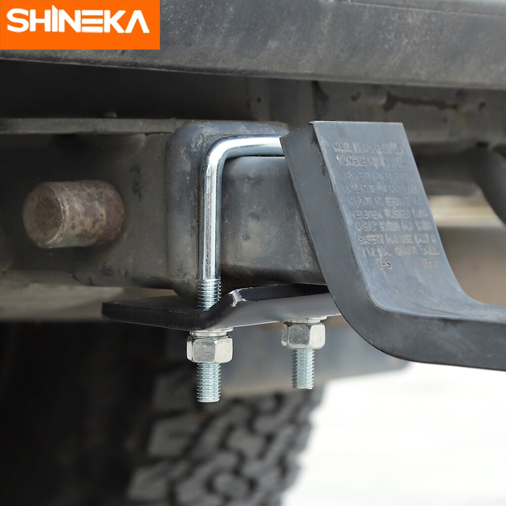 SHINEKA Car U-Bolt Heavy-Duty Anti-Rattle Stabilizer Hitch Tightener Lock Down Tow Clamp Suitable for All Hook Openings