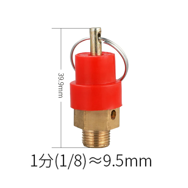 1/8" 1/4'' 3/8" 1/2" BSP 8kg Luftkompressor Sicherheitsventil Druckentlastungsregler für Druckleitungen/-schiffe: Transparent
