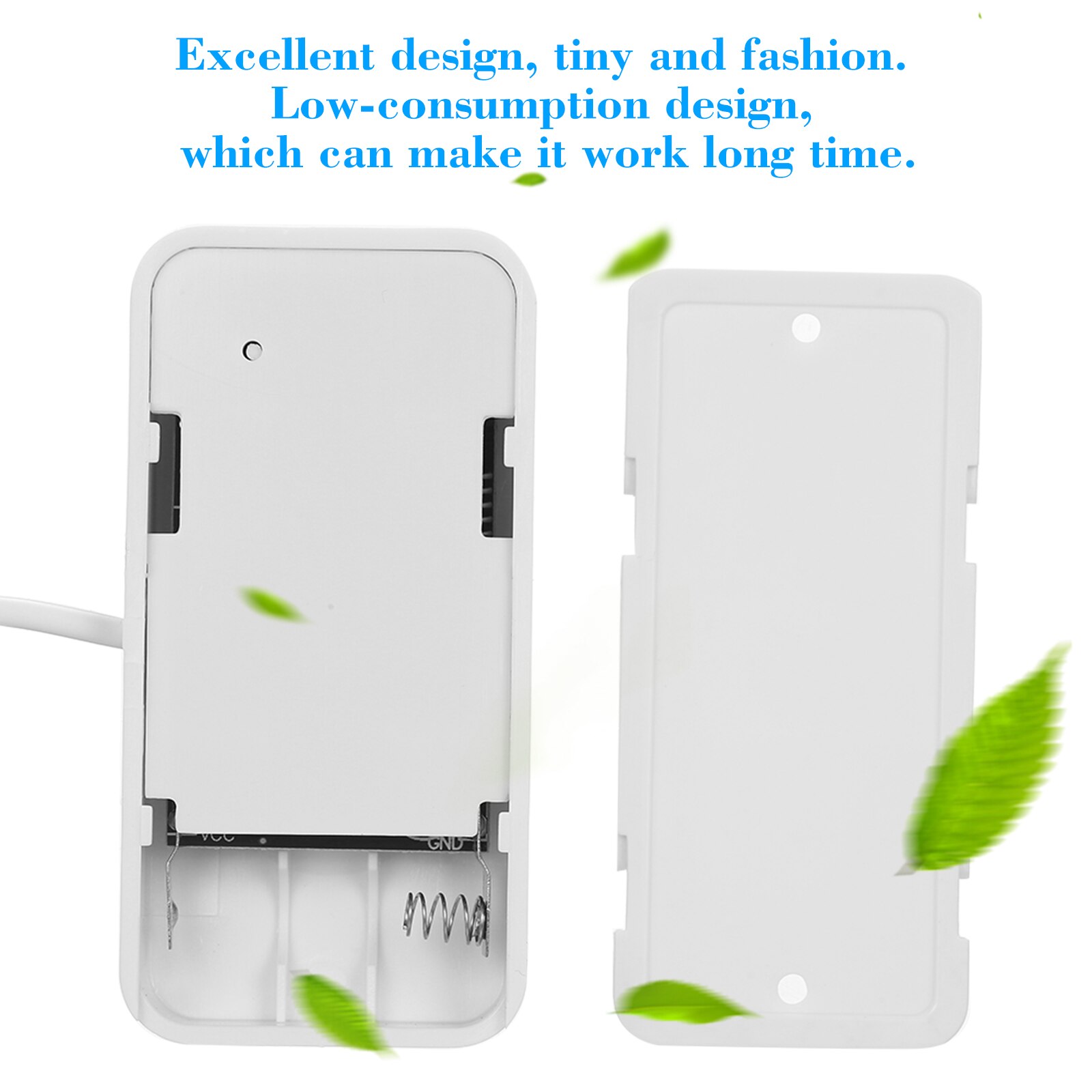 eWeLink 433MHz Wireless Water Leakage Sensor Water Leaks Intrusion Detector Alert Water Level Overflow Alarm for Home House