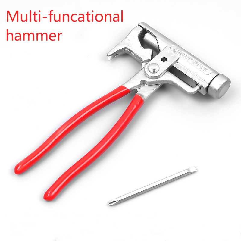 8 In 1 Multi Function Hammer Driving Nail Pulling Nail Cutting Nail Pipe Wrench Driving Nail