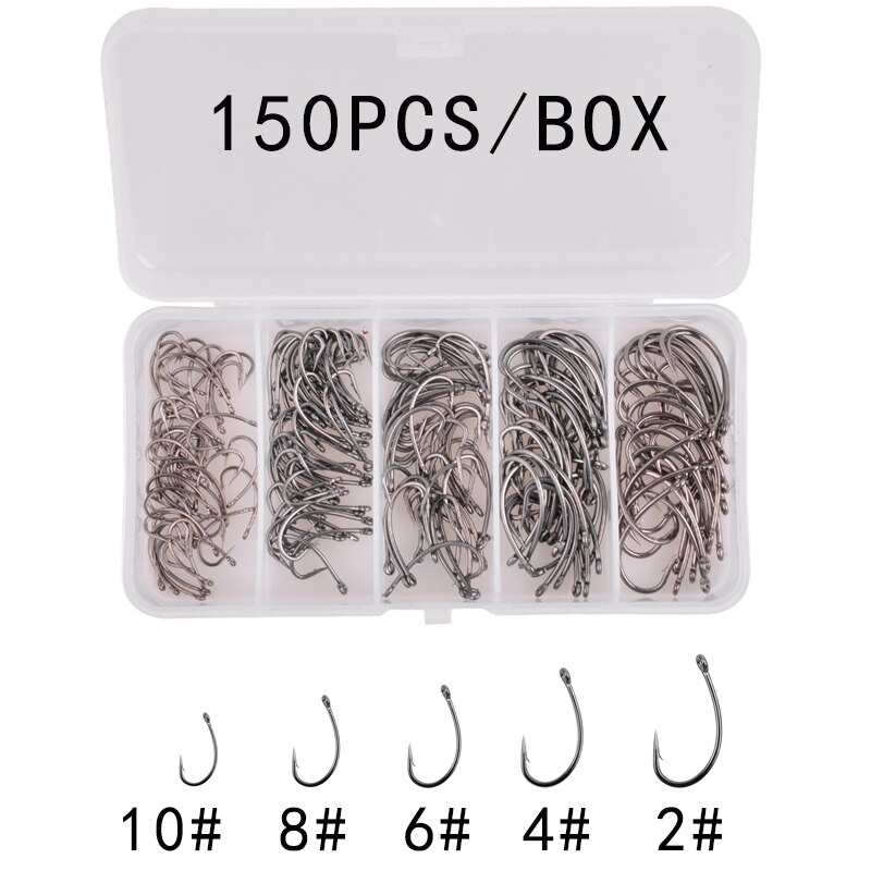 Carp fishing accessories Kit Matte carp swivels Soft Anti tangle sleeve carp fishing connector terminal fishing carp tackle: 150PCS-Carp-hook