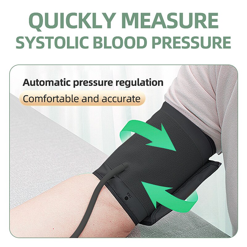 Bovenarm Automatische Bloeddrukmeter Monitor Grote Digitale Lcd Bloeddrukmeter Meten Hartslagmeter Tonometer Bp