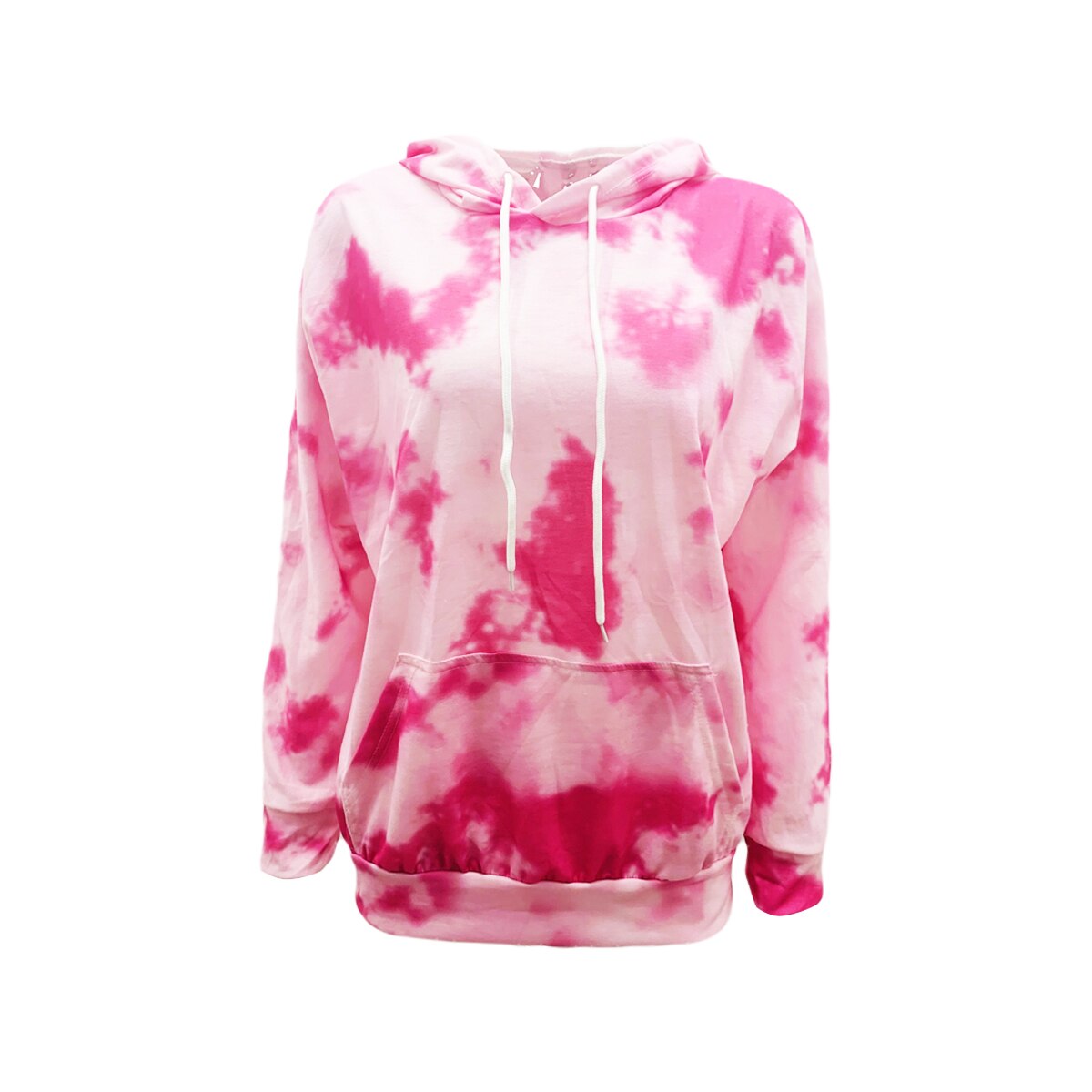 Neue Herbst Sport Casual Sweatshirts Mit Kapuze Oberbekleidung Frauen Lange Hülse Tie Dye Drucken Lose Hip Hop Hoodies Streetwear: XXL / Rosa