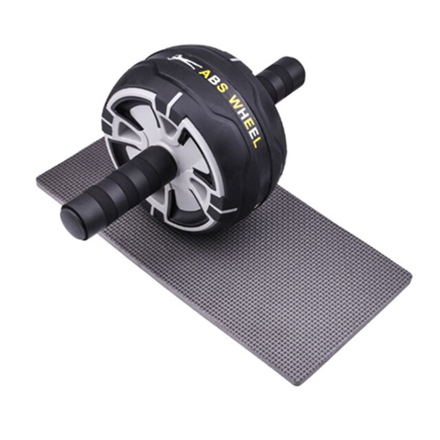 AB Roller Power Wheels-máquina de flexiones para gimnasio en casa, equipo de entrenamiento para ejercicio, entrenador muscular Abdominal: Plata