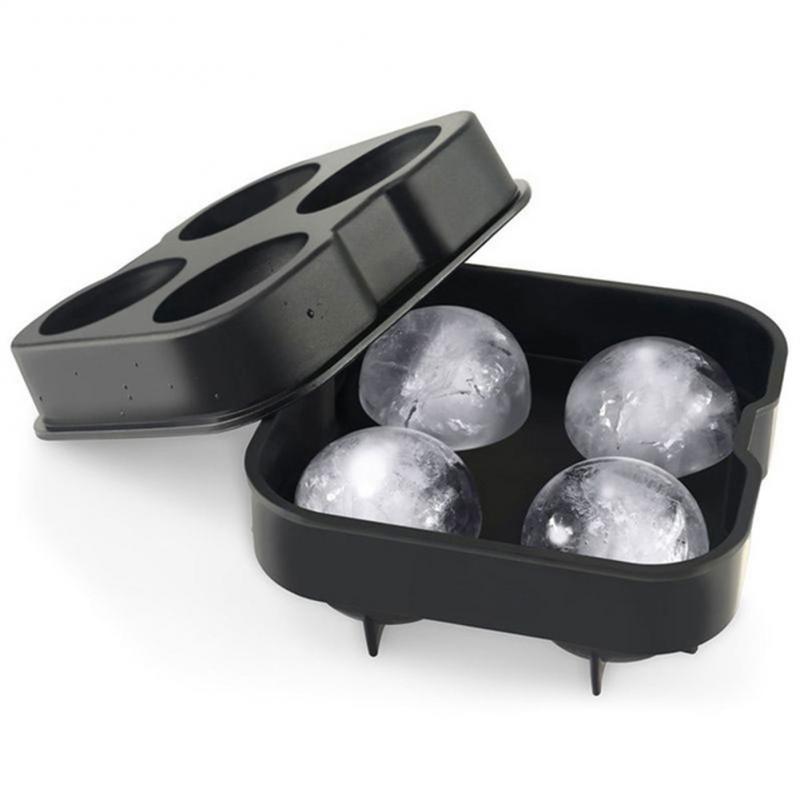 Ice Cube Maker DIY Silica Gel Round Sphere Shape Tray Mold Home Bar Party Cool Whiskey Wine Ice Cream Bar Tool