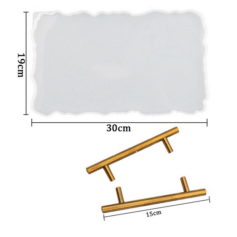 Fruit Tray Mold Thee Lade Lijm Mold Lade Siliconen Mal Hars Lijm Set Lade Coaster Diy Materiaal Pakket Decoratieve Craft mold