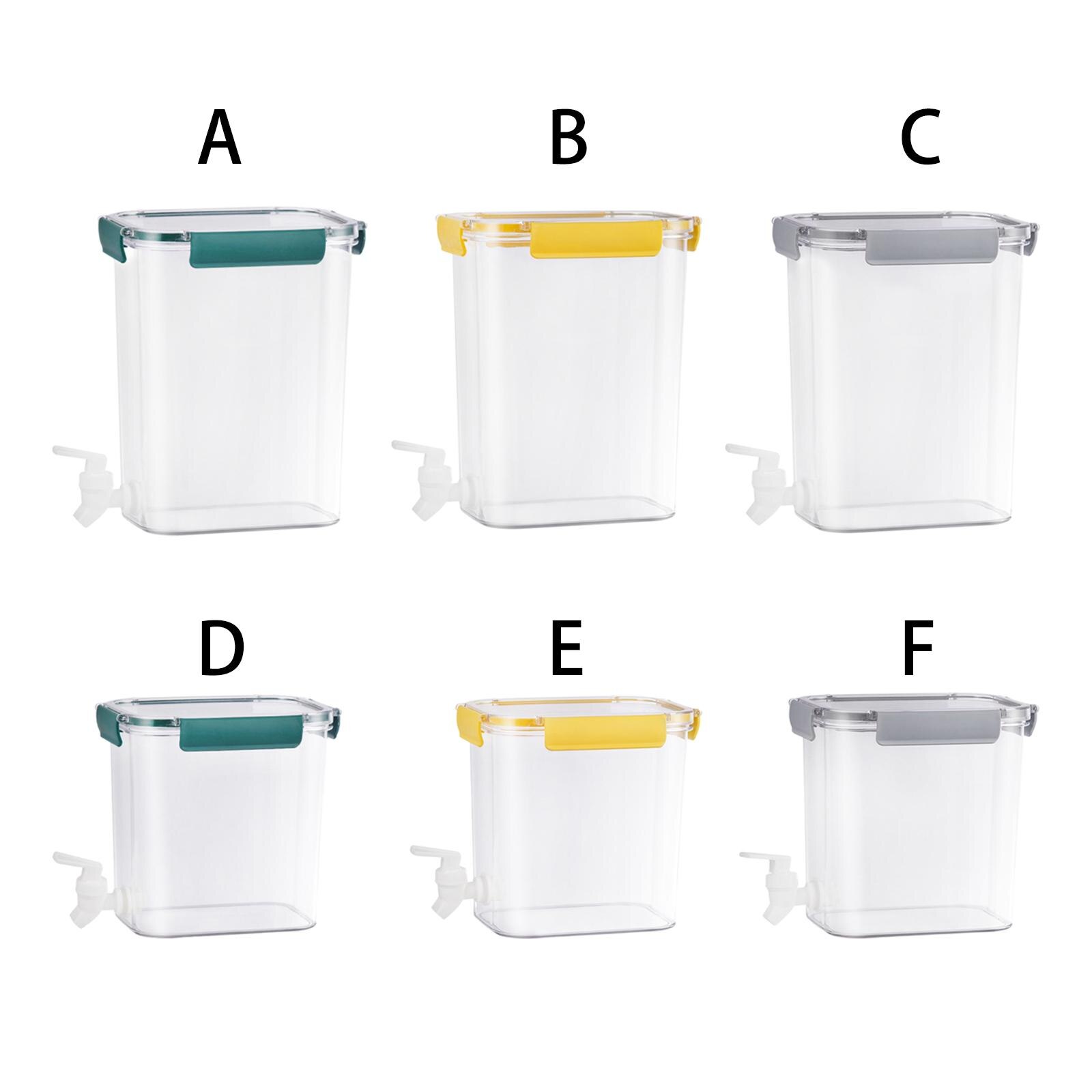 Beverage Dispenser Cold Water Cold Drink Bucket BPA Free Leak Free Refrigerator Cold Kettle for Iced Tea, Lemonade, Juice