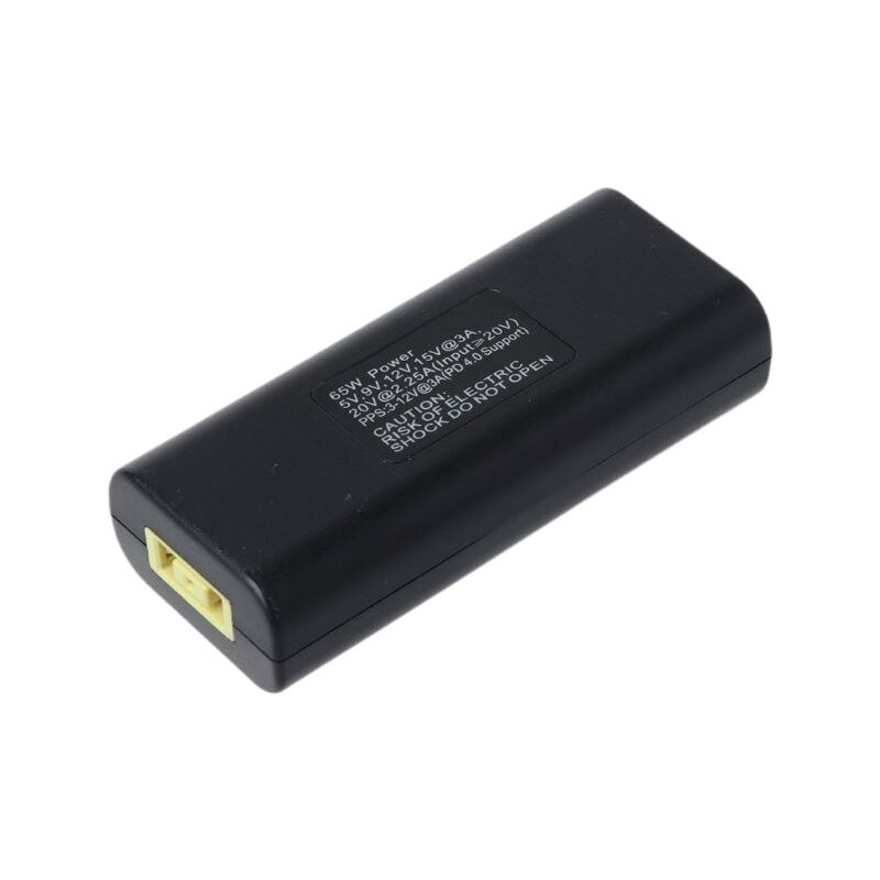 DC USB Type C mâle chargeur de puissance convertisseur adaptateur connecteur pour Lenovo Dell Hp Asus ordinateur portable adaptateur 20V 3.25A carré prise femelle