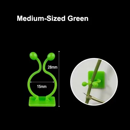 Clips de fixation murale pour plantes grimpantes, 10/30/50 pièces, fixateur de vigne en rotin, crochet auto-adhésif Invisible, Clip de liaison de jardin, Clip collant mural: 4XL / Marron