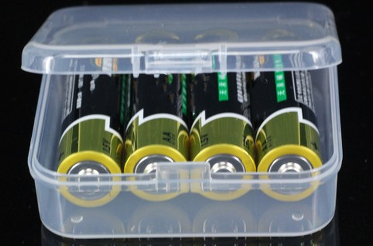 Caja de plástico pequeña con tapa transparente de 4 tamaños para guardar piezas y herramientas, caja para presentación de joyas, caja de tornillo, contenedor de cuentas,: 65x65x20mm