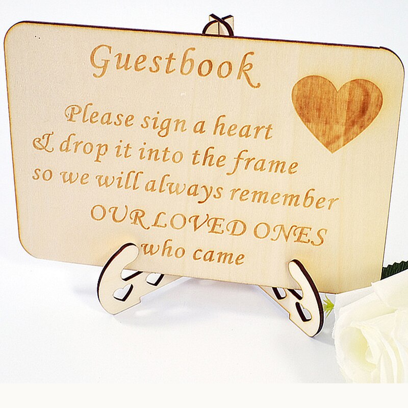 1pcs Wedding decoration card sign-in desk party guest welcome card personality sign guide card