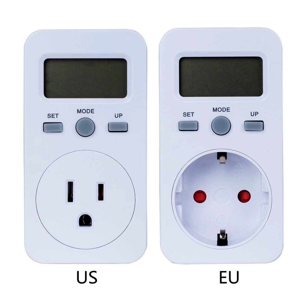EU US Plug Plug-in Digital Wattmeter LCD Display Power Monitor Meters Electric Test Energy Meter