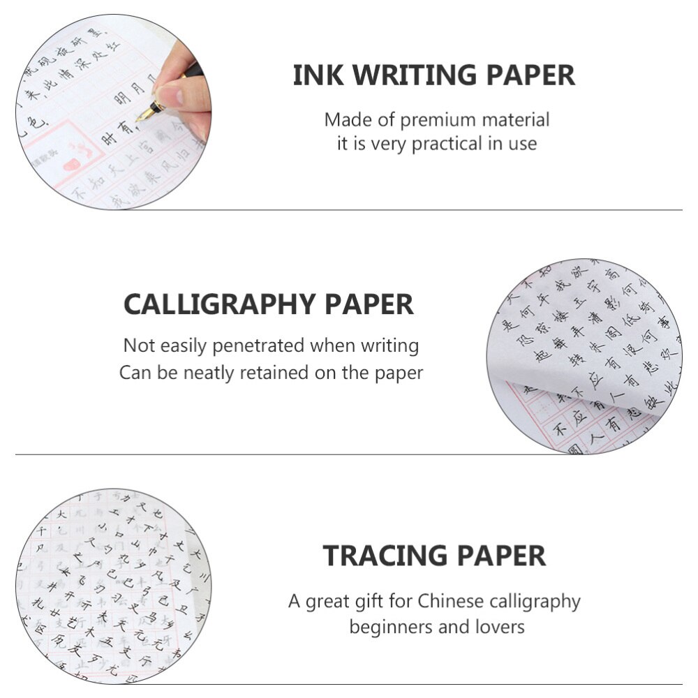 500PCS Chinese Calligraphy Paper Calligraphy Handwriting Practice Paper