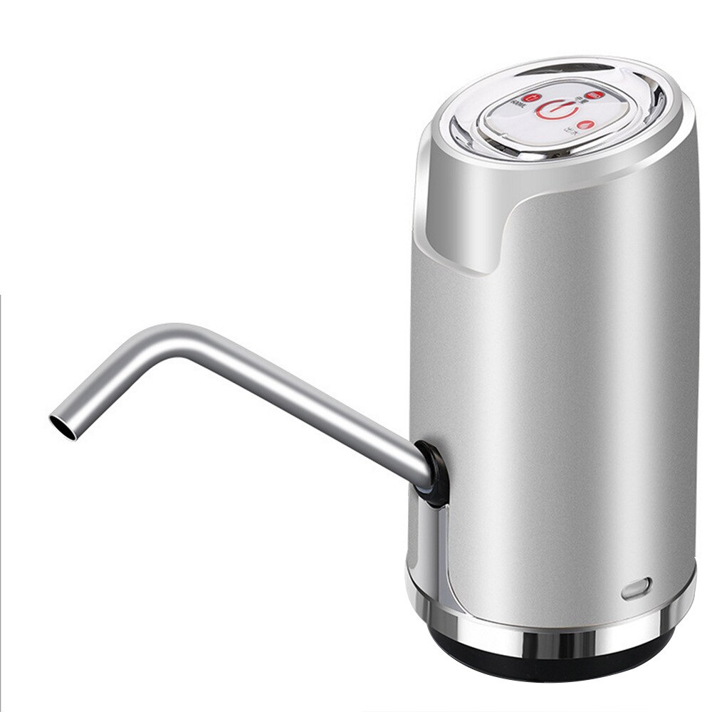 Water Dispensers Portable Household Wireless Electric Pumping Device Smart Quantitative Electric Water-Absorbing Water Dispenser: Button Black