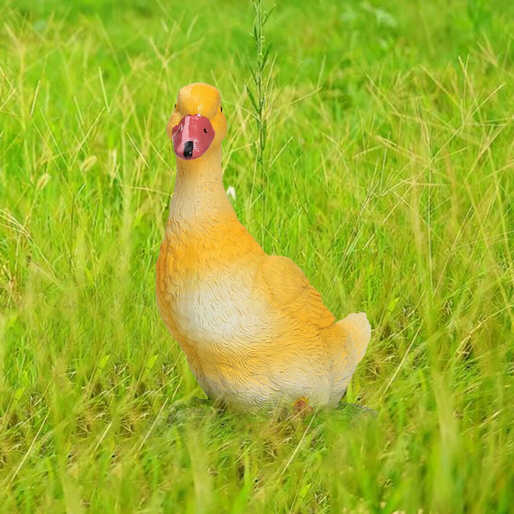 Small Resin Duck Statue Garden Yard Sculpture Outdoor Indoor Art Crafts Decor Jardineria Decoracion Garden Yard Duck #R15