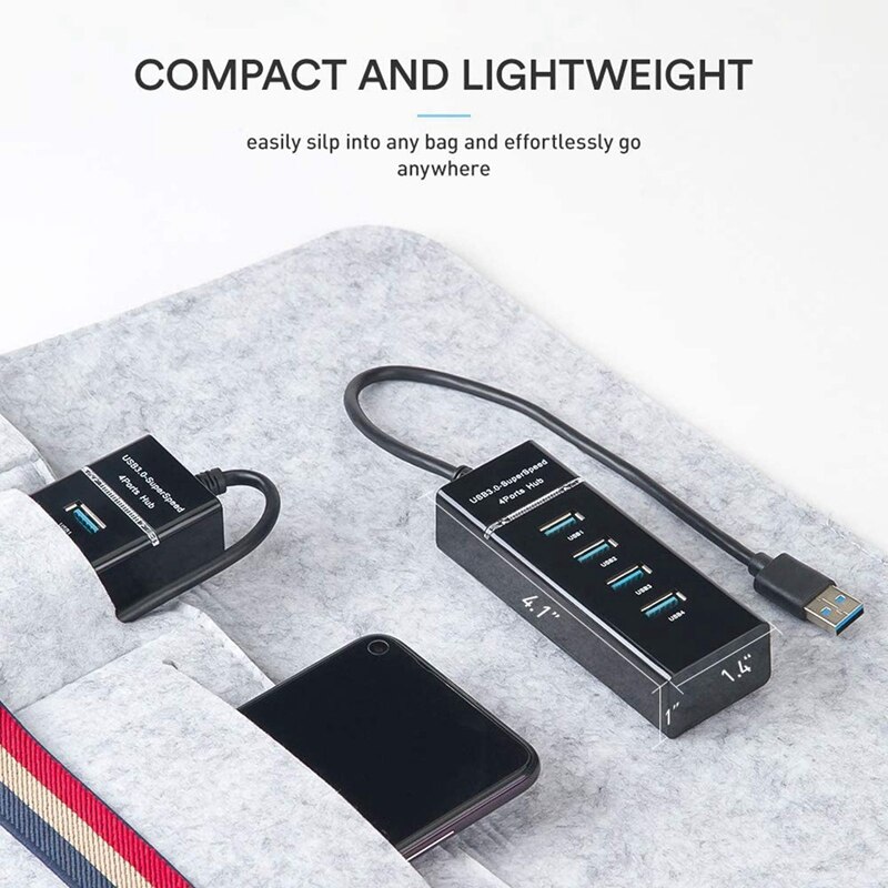 USB HUB 3.0 5Gbps 4 Ports Super Speed Computer Per... – Grandado