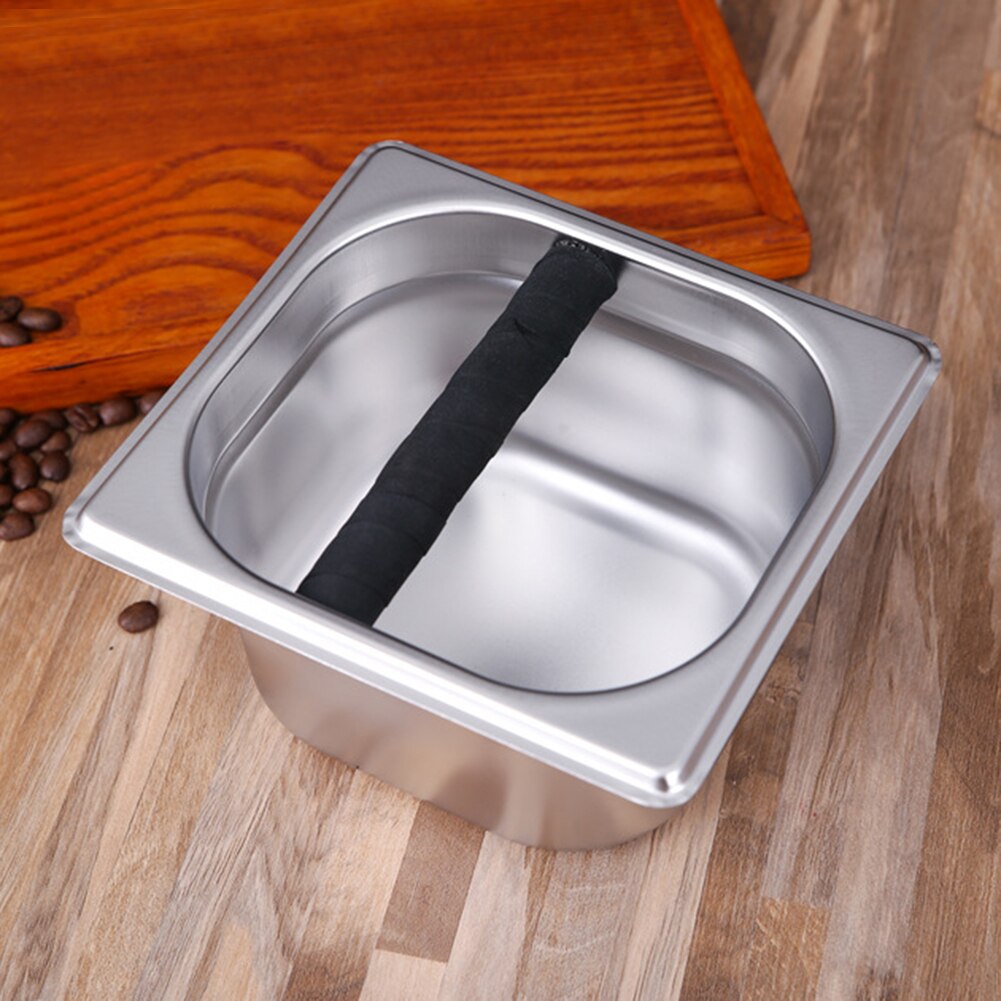 Barista Gadget Coffee Grind Trash Waste Box Machine Ground Stainless Steel Recycling Espresso Knock Container Dump Bin