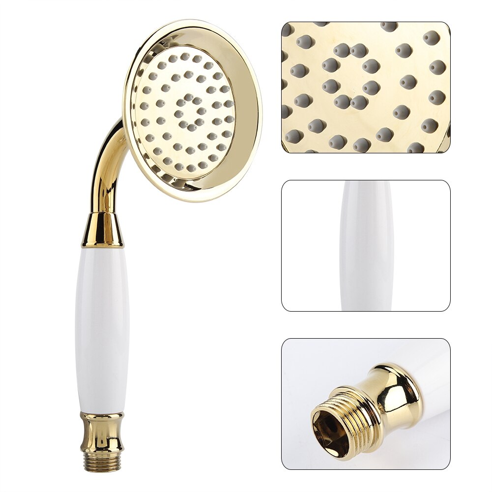 G1/2" Gold Handheld Shower Head Bathroom Sprayer hand shower high pressure douchekop pommeau de douche