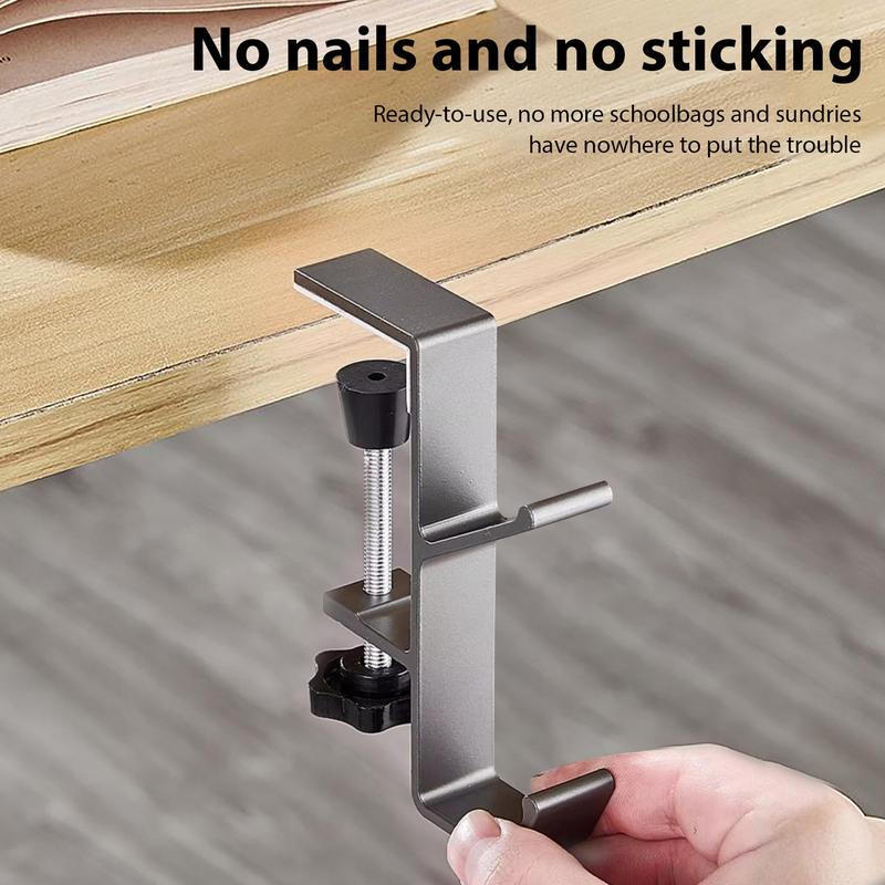 Multifunctionele Verstelbare Bureaurand Haak Draagbare Hoofdtelefoonstandaard Desktop Headset Houder Punch Gratis Thuis Bureau Rand Hanger