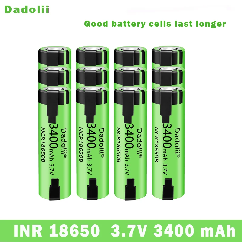 18650 lithium-ion rechargeable battery 3.7 V 3400 mAh DIY nickel battery: Orange