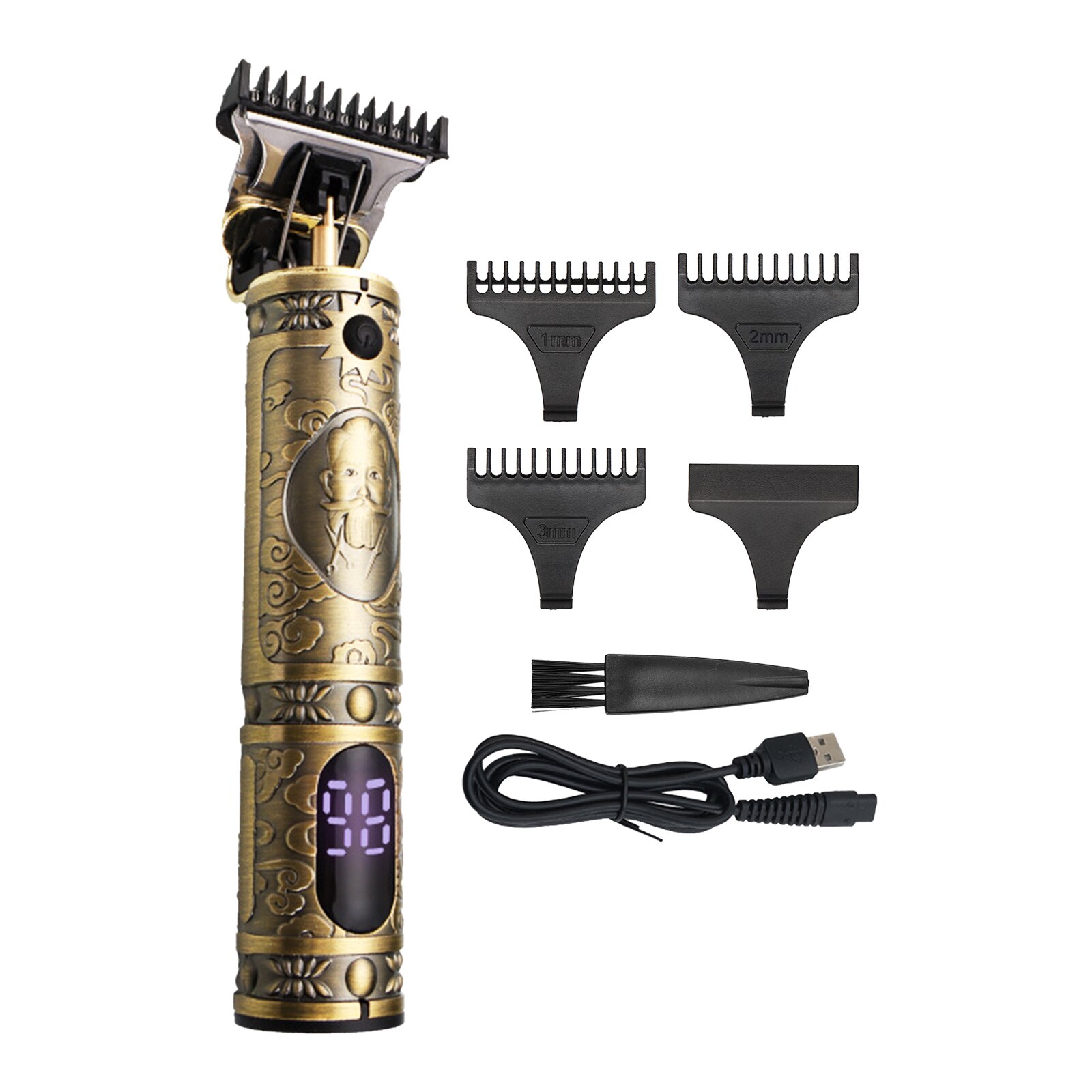 Hair Trimmer Clipper air Clipper Electric Trimmer Baldheaded Barber Cordless Hair Cutting Beard: H45040BR-1