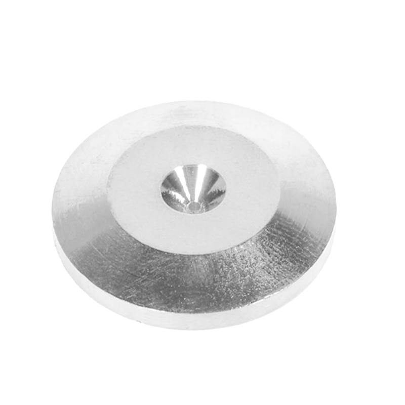 8 stk. 25 x 5mm universelle aluminiumslegering højttalerspikes puder højttaler støddæmper base pude isolering stativ fødder konus base måtter