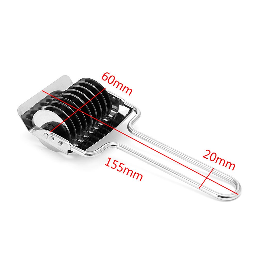 Roestvrij Staal Noodle Rooster Roller Deeg Cutter Pasta Spaghetti Maker Gebak Groente Rolling Slicer Keuken Koken Gereedschap