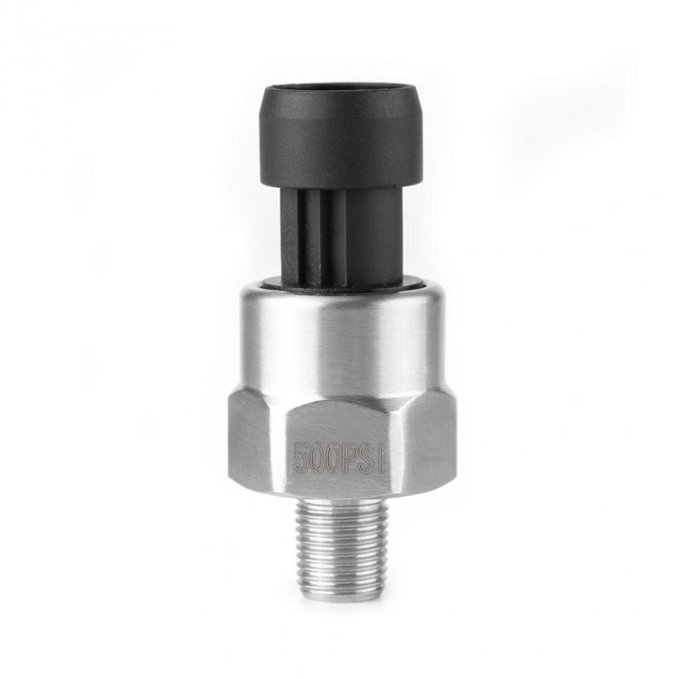 DC 5V 1/8NPT Thread Pressure Sensor Stainless Steel Pressure Transmitter Transducer Sender Sensor for Oil Fuel Diesel Water