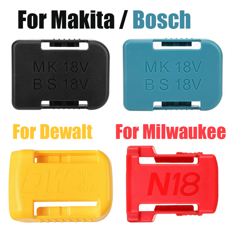 Soporte para máquina, estante de almacenamiento de batería para baterías Makita/Bosch/Dewalt/Milwaukee de 18V, soporte para herramientas de montaje en pared, dispositivos de fijación, 1 ud.