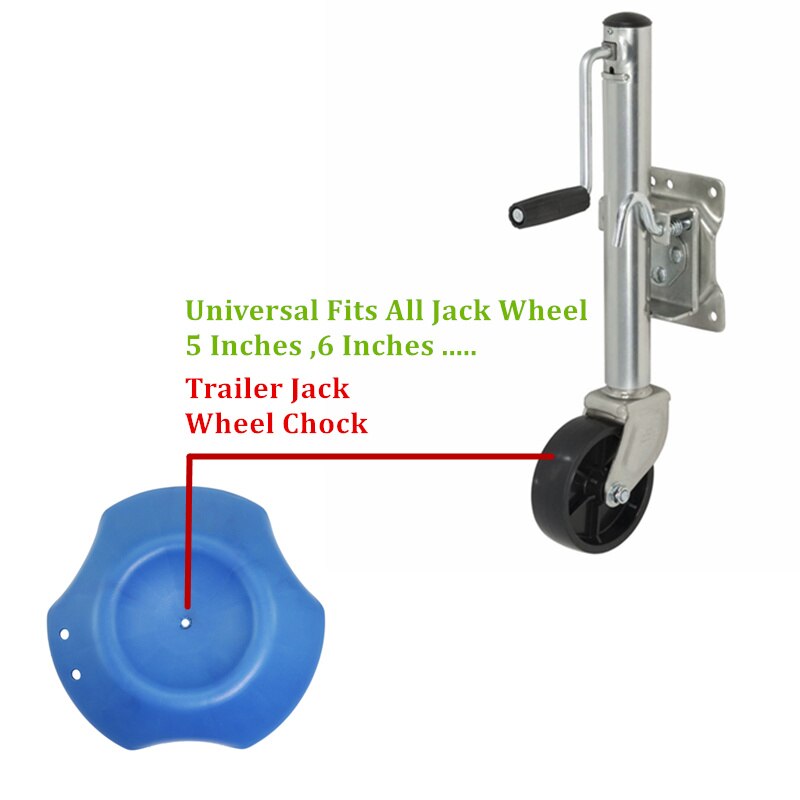 JayCreer 1PCS RV Boat Trailer Jack Wheel Chock Stopper Traction Wheel Devices