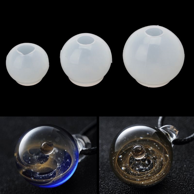 3d 20/25/30mm kugler kugle silikone form rund klar form til uv harpiks epoxy harpiks håndværk forsyninger epoxy harpiks blød form